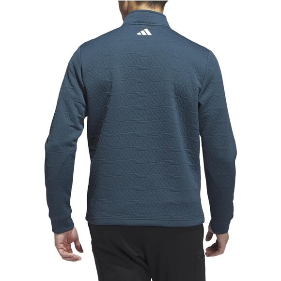 adidas DWR Quarter Zip Men's Golf Pullover Arctic Night Size XL - Picture 4 of 14